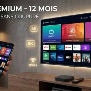 Premium – Abonnement IPTV 12 mois